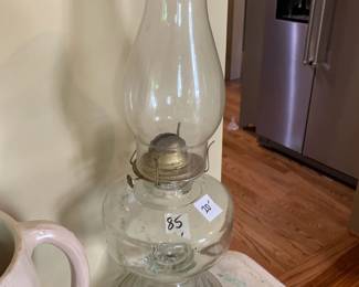 #085	Clear Antique Lantern w/Globe	 $20.00 			