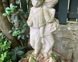 #132	Concrete Statue of Boy and Girl - 23" Tall	 $60.00 			