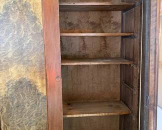 #173	Wood Armoire w/2 doors and shelf w/2 drawers - 4 wood shelves - Upstairs - You Move Down - 48x19x88T	 $220.00 			