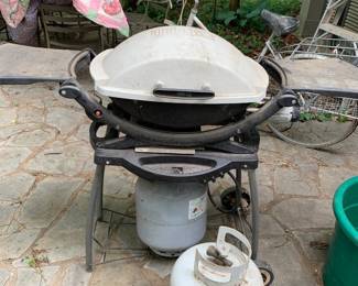 #138	Weber Propane Grill (as is condition) w/two tanks	 $25.00 			