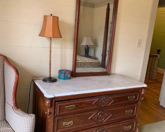 dresser sold #144	Oval top Wood Mirror - Needs silvering - 24x52	 $25.00 			