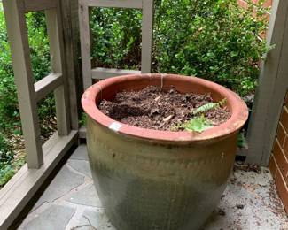 #134	Glazed Large Planter - 17x16	 $30.00 			 #135	Glazed Large Planter - 17x16	 $30.00 			