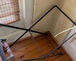 #016	Metal Base Wood Tray Table that lifts off and folds up - 30x18x29	 $175.00 			
