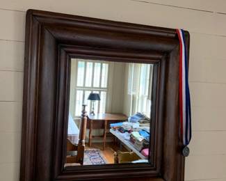 #150	Wood Mirror - 22 square	 $20.00 			