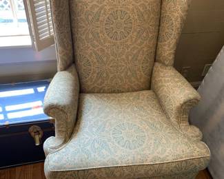 #037	Wheat w//slate Blue  Wingback	 $45.00 			
