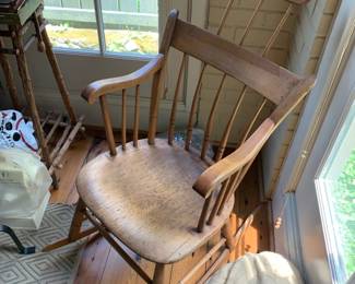 #011	Wood Primitive Rocker	 $75.00 			