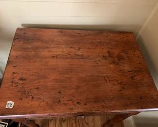 #028	Wood Desk w/1 drawer 27x18x30 	 $75.00 			