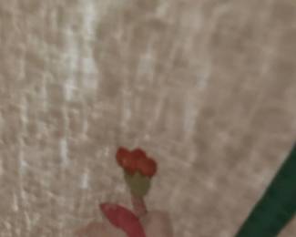 #182	Hand Applique Flower on a Stem Hand-quilted - 86x74	 $75.00 			