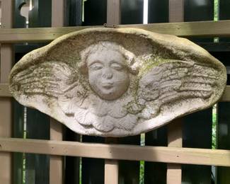 #127	Concrete Angel Wall Hanging - 20x10	 $30.00 			
