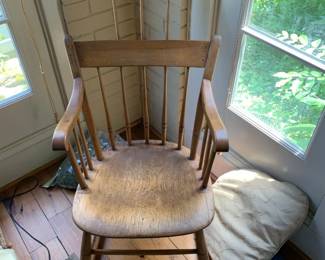 #011	Wood Primitive Rocker	 $75.00 			