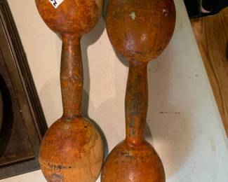 #101	Set of vintage Dumbells	 $20.00 			