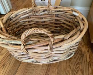 #094	Heavy Wooden Basket - 24x16x15	 $20.00 			