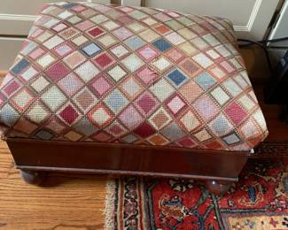 #160	Needlepoint Ottoman - 21x16x12	 $40.00 			