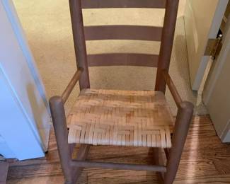 #031	Kids Rocker w/cane seat	 $25.00 			