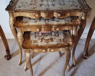 Italian Florentine stacking tables