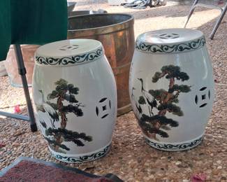 Vintage Garden Stools