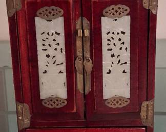 Gorgeous antique jewelry case