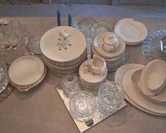 Lovely vintage Lenox china and more crystal