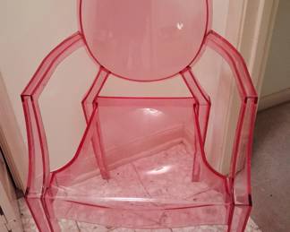 Pink acrylic chair!
