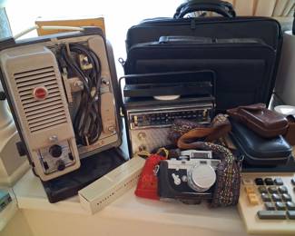 Kodak Sowtime 8mm Movie Projector, Leica M3 35mm Camera