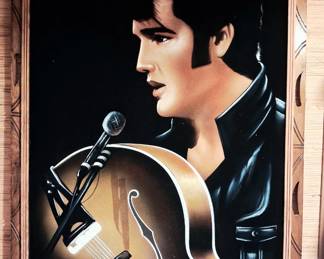 Elvis Presley back velvet art!