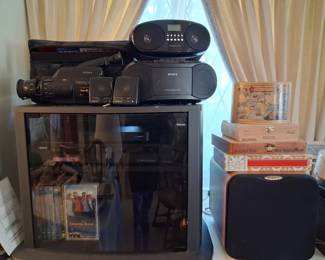 Sony camcorder and DVD player