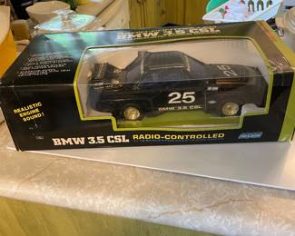 $68.00 - Vintage BMW 3.5 CSL 1:16 RC Car NOS Radio Controlled - Box Never Been Opened
