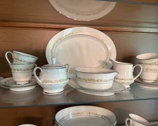 $275.00 - Noritake Trilby Pattern (Number 6908) 77-Piece China Set