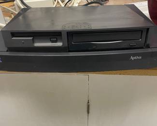 Vintage IBM Aptiva Pentium Desktop Computer System with IMB CRT Monitor, Keyboard & Mouse & Joystick- Powers On
