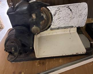 $65.00 - Vintage Merico Electric Meat Slicer, Heavy Cast Iron Kitchen Deli Slicer