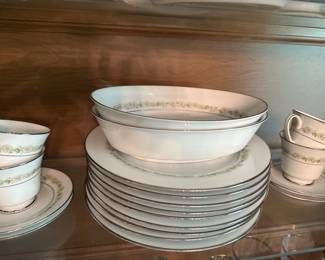 $275.00 - Noritake Trilby Pattern (Number 6908) 77-Piece China Set