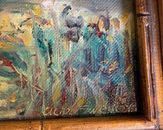 $42.00 - Original Signed Oil Landscape Painting by Maria D. Sweeney