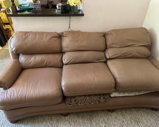 Light Brown Leather Sofa