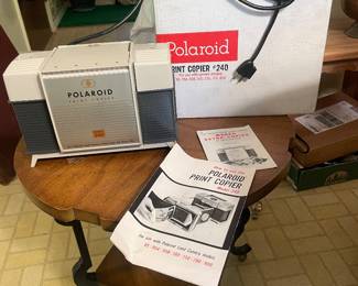 $48.00 - Vintage Polaroid Print Copier Model 240 with Original Box & Manuals