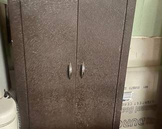 $75.00 - Mid-Century Industrial Steel Wardrobe