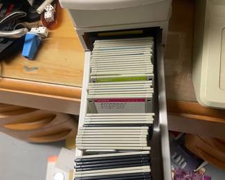 $1200.00 - Vintage Apple IIe Computer System with Apple Monitor IIe Dual Disk Drives & Software Disks