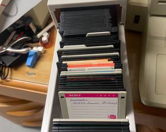 $1200.00 - Vintage Apple IIe Computer System with Apple Monitor IIe Dual Disk Drives & Software Disks