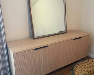 $745.00 - AllModern Fluted Oak Sideboard/Media Console