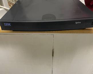 Vintage IBM Aptiva Pentium Desktop Computer System with IMB CRT Monitor, Keyboard & Mouse & Joystick- Powers On