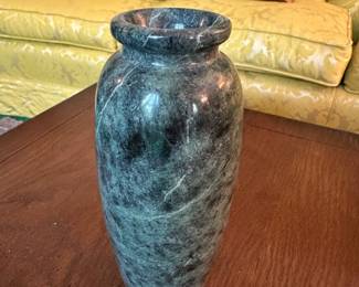 $36.00 - Small Polished Green Marble Vase
