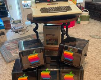 $975.00 - Vintage Apple II Plus Computer System with Dual Disk II Drives, Software & Disk Collection