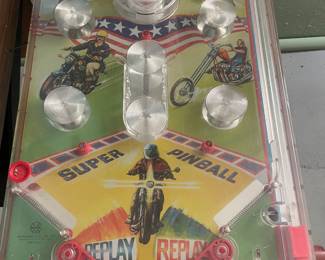 $65.00 - Vintage Super Pinball Tabletop Game with Stand Retro Arcade Toy