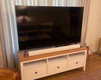 $175.00 - Wood TV Console with 3 Drawers