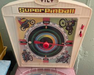 $65.00 - Vintage Super Pinball Tabletop Game with Stand Retro Arcade Toy