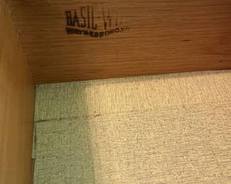 $150.00 - Mid-Century Basic Witz Walnut Writing / Vanity Desk