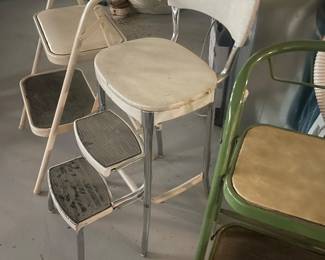$22.00 - Mid-Century Cream Two-Step Stool