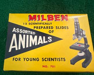 $15.00 - Vintage Milben No. 701 Assorted Animals Slide Set