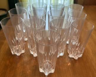 $88.00 - 13-Set Crystal Highball Ryal Crystal Rock (RCR) Glasses