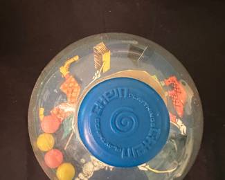 $25.00 - Vintage Chime Playthings Clown-Them Spinning Top