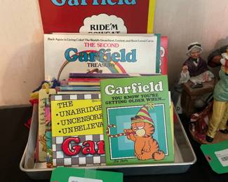 $40.00 - Vintage Garfield Book Collection 1980s/1990s with Bookmarks and Folders